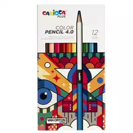 Matita colorata Color Pencil 4.0 mina 4mm assortiti  Plus conf. 12...