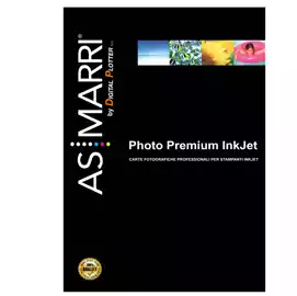 Carta fotograficaper inkjet A4 265gr 10 fogli effetto lucido bianco  