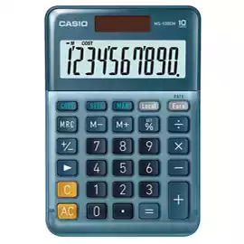 Calcolatriceda tavolo MS 100EM 10 cifre blu 