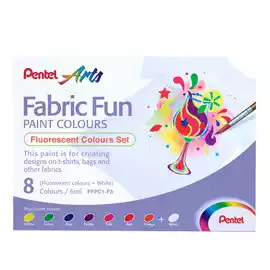 Colore in tubettoper tessuto Fabric Fun fluo assortiti  conf. 8 pezzi