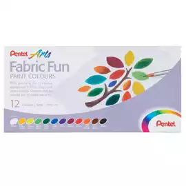 Colore in tubettoper tessuto Fabric Fun base assortiti  conf. 12 pezzi