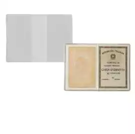 Porta carta identitA' PVC 15,5x11cm trasparente   conf. 100 pezzi