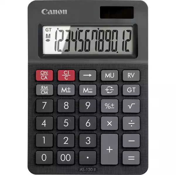 Calcolatrice visiva AS 120da tavolo grigio Canon