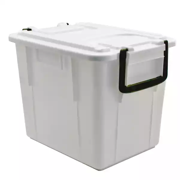 Contenitore Foodbox con coperchio 38x28x30cm 20 L PPL riciclabile bianco Mobil Plastic